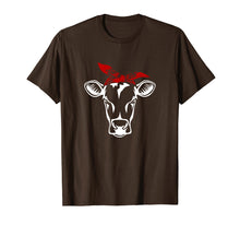 Load image into Gallery viewer, Cute Funny Heifer Cow with Bandana T-shirt for Women's
