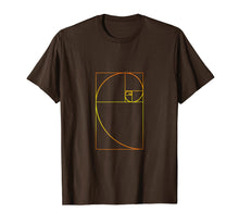 Load image into Gallery viewer, Golden Ratio Spiral T-Shirt Fibonacci Spiral T-Shirt
