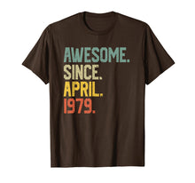 Load image into Gallery viewer, Awesome since April 1979 T-Shirt Vintage 40th Birthday gift
