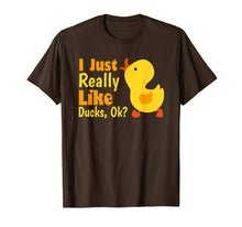 Load image into Gallery viewer, I Just Really Like Ducks Ok Funny Kids Birthday Shirt Gift
