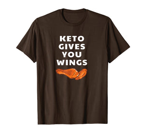 Funny Keto Shirt - Ketogenic Diet Chicken Wings T-Shirt Tee