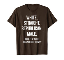 Load image into Gallery viewer, White, Straight, Republican, Male - Funny Republican T-Shirt
