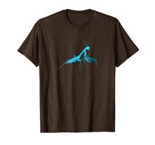 Load image into Gallery viewer, Praying Mantis Rustic Blue T-Shirt
