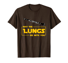 Load image into Gallery viewer, May The Lungs Be With You Funny Clarinet Player Gift Shirt
