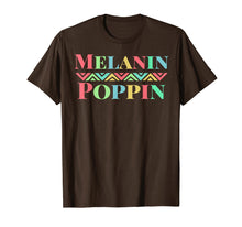 Load image into Gallery viewer, Melanin Poppin African American Pride Black Power T-Shirt
