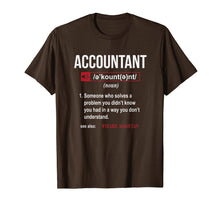 Load image into Gallery viewer, Funny Accountant Definition T-Shirt See Also Wizard
