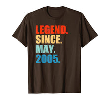 Load image into Gallery viewer, Legend Since May 2005 14th Birthday Gift 14 Years Old Shirt
