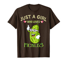 Load image into Gallery viewer, Just A Girl Who Loves Pickles T-Shirt Gift For Women
