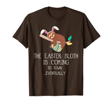 Load image into Gallery viewer, The Easter Sloth With Bunny Ears Funny T Shirt Easter Bunny

