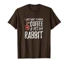 Load image into Gallery viewer, Rabbit Lover Coffee T-Shirt Funny Bunny Mom Gift
