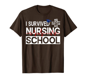 I Survived Nursing School T-Shirt Class of 2019 Graduation