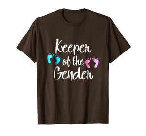 Keeper of Gender reveal party idea baby announcement Tshirt