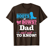 Load image into Gallery viewer, Mens Boots or Bows Shirt for Dad Gender Reveal Party Gift
