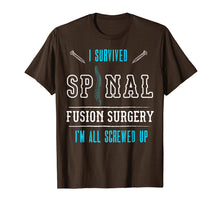Load image into Gallery viewer, Scoliosis Awareness T Shirt I Survived Spinal Fusion Surgery
