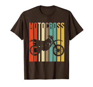 Cool Vintage Motocross Dirt Bike Silhouette T-Shirt