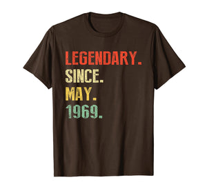Happy 50th Birthday Awesome Since May 1969 Funny T-shirt