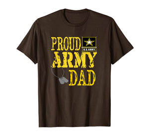 Mens Proud Army Dad Shirt Military Pride T Shirt