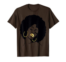 Load image into Gallery viewer, Black Girl Magic T-Shirt Lips Natural Afro Diva Melanin
