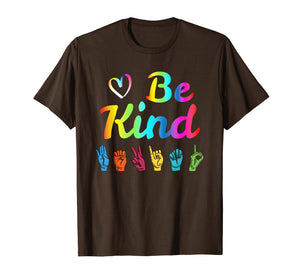 Be Kind Love ASL Sign Language Nonverbal Teacher Student