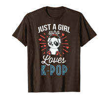 Load image into Gallery viewer, Just A Girl Who Loves K-Pop T-Shirt Panda KPop Merchandise
