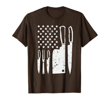 Load image into Gallery viewer, Chef Knife Set Shirt | Patriotic American Flag Kitchen Gift
