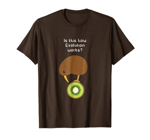 Kiwi Bird Evolution Funny Kiwi Fruit Pun Gift T Shirt