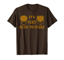 Load image into Gallery viewer, It's Very Rude To Stare Labyrinth Knockers Gift Tshirt
