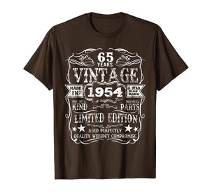 Made In 1954 65 Years Old Vintage 65th Birthday Gift T-Shirt