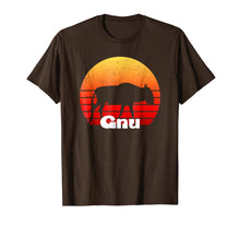 Load image into Gallery viewer, Retro Vintage Wildebeest Gnu Antelope Tshirt
