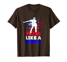 Load image into Gallery viewer, Floss Like a Boss Shirt, 4th of July Red White And Blue Tee
