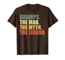 Load image into Gallery viewer, GRAMPS - THE MAN MYTH LEGEND Shirt, Gift Fathers Day T shirt
