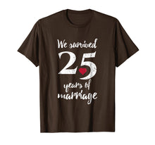Load image into Gallery viewer, 25th Wedding Anniversary T-Shirt Funny Gift For Couples

