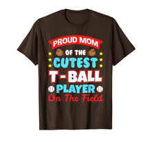 Load image into Gallery viewer, Mom Tee Ball Player T-ball T shirt Gifts for Boys Girls Bat
