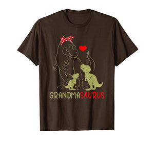 Grandmasaurus T Shirt T Rex Grandma Saurus Dinosaur Women Mo