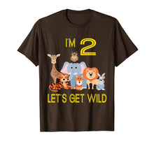Load image into Gallery viewer, Kids 2 Year Old Zoo Birthday Shirt Safari Jungle Animal 2nd
