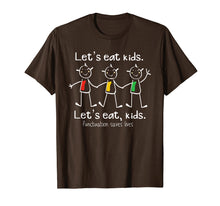 Load image into Gallery viewer, Funny Grammar Humor T-Shirt Let's Eat Kids Punctuation Joke
