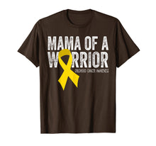 Load image into Gallery viewer, Mama of a Warrior Childhood Cancer T Shirt Ribbon Oncology
