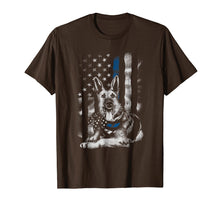 Load image into Gallery viewer, Blue Line K9 American USA Flag German Shepherd Police Shirt

