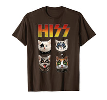 Load image into Gallery viewer, Hiss T-Shirt Cats Kittens Rock And Roll Band Funny T-Shirt
