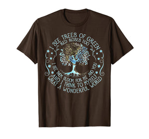 And I Think To Myself What A Wonderful World T-shirt, Hippie