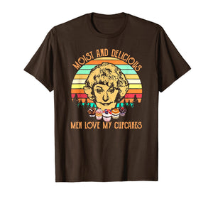 Moist and delicious men love my cupcakes sunset shirt
