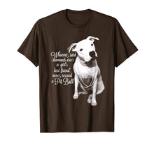 Load image into Gallery viewer, Pit Bull T-shirts - Never Rescued A Pit Bull
