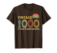 Load image into Gallery viewer, Retro Vintage 2000 T-Shirt 19th Birthday Gifts 19 Years Old

