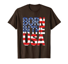 Load image into Gallery viewer, MAZMAZ hot multi-color Patriotic born in USA T-shirt for men
