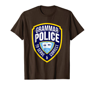 English Grammar Police Funny Sarcasm Quotes Literary T-shirt