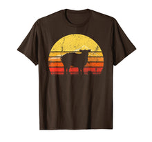 Load image into Gallery viewer, Vintage Retro Sheep Silhouette Sun Animal Lover T-shirt
