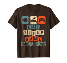 Load image into Gallery viewer, Eat Sleep Game Since 2002 17 Birthday Boy Level 17 Unlocked
