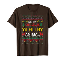 Load image into Gallery viewer, Filthy Animal Ya Merry Christmas Ugly Sweater T-Shirt
