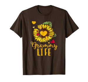 Love sunflower grammy life shirt