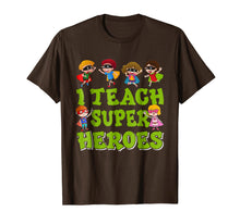 Load image into Gallery viewer, I Teach Superheroes Funny Hero Teaching Gift Tshirt
